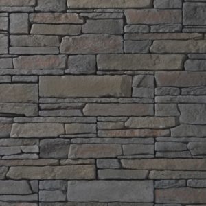 Pierre Rocky Mountain Ton Anthracite de l’Orsol Collection Pierres, parement mural élégant pour murs intérieurs et extérieurs, produit ORSOL disponible chez Orpa Matériaux (Elaustore).