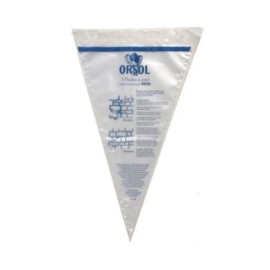 Poches à joint Orsol facilitant l’application précise du mortier joint sur plaquettes de pierre reconstituée et briques Orsol