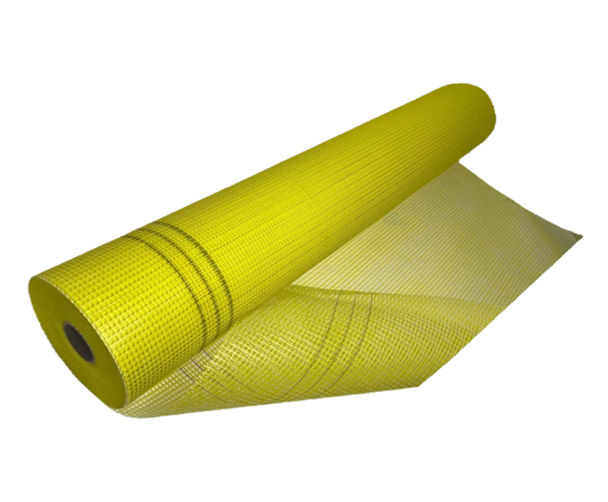Visualisation d’un rouleau de Treillis 145 grammes pour le renforcement de la couche de base de mortier colle avec Armatures Fibre de Verre, produit BAUMIT disponible chez Orpa Matériaux (Elaustore).