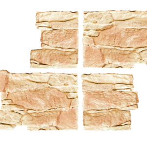 Angles TERTUS ton beige doré H30/32 cm