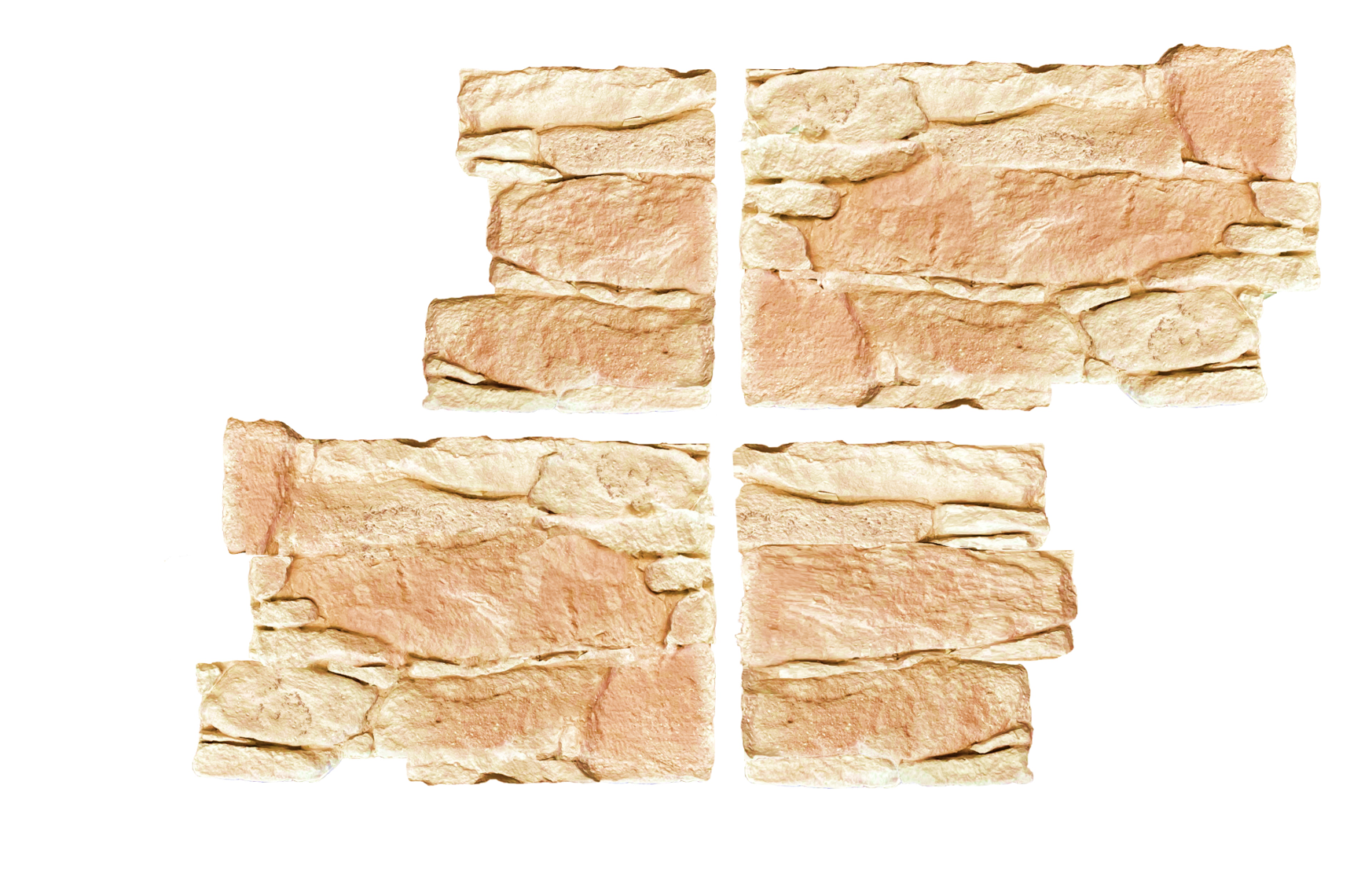 Angles TERTUS ton beige doré H30/32 cm