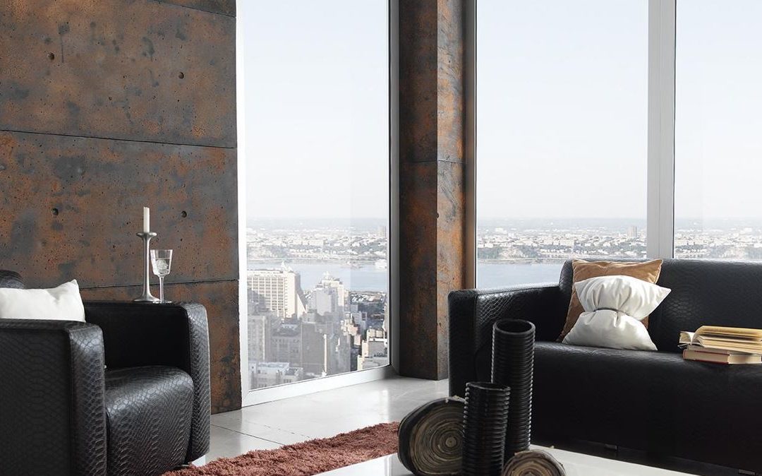 Salon industriel style cocooning