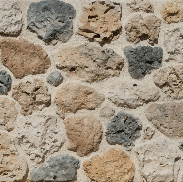 Pierres de Parements Verniprens Timanfaya en pierre reconstituée pour façades traditionnelles et murs décoratifs