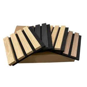 Échantillon Panneau Barcode Frêne gris sur feutre noir