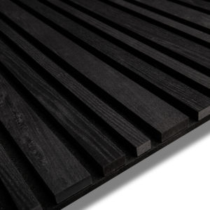 Panneau Barcode Frêne noir sur feutre noir 2780